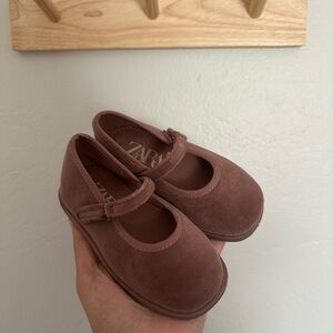 Zara Kids Brown Mary Jane Shoes